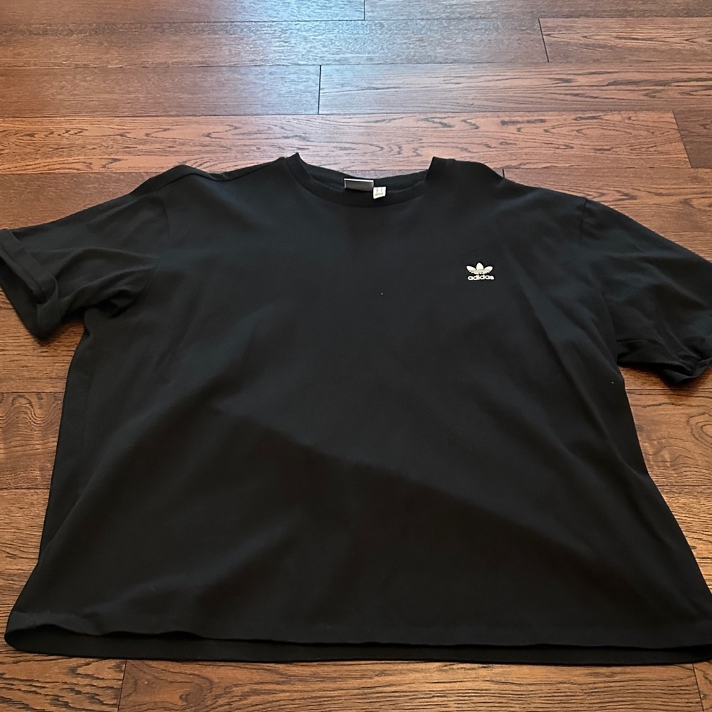Adidas Men's Black Tee with Logo